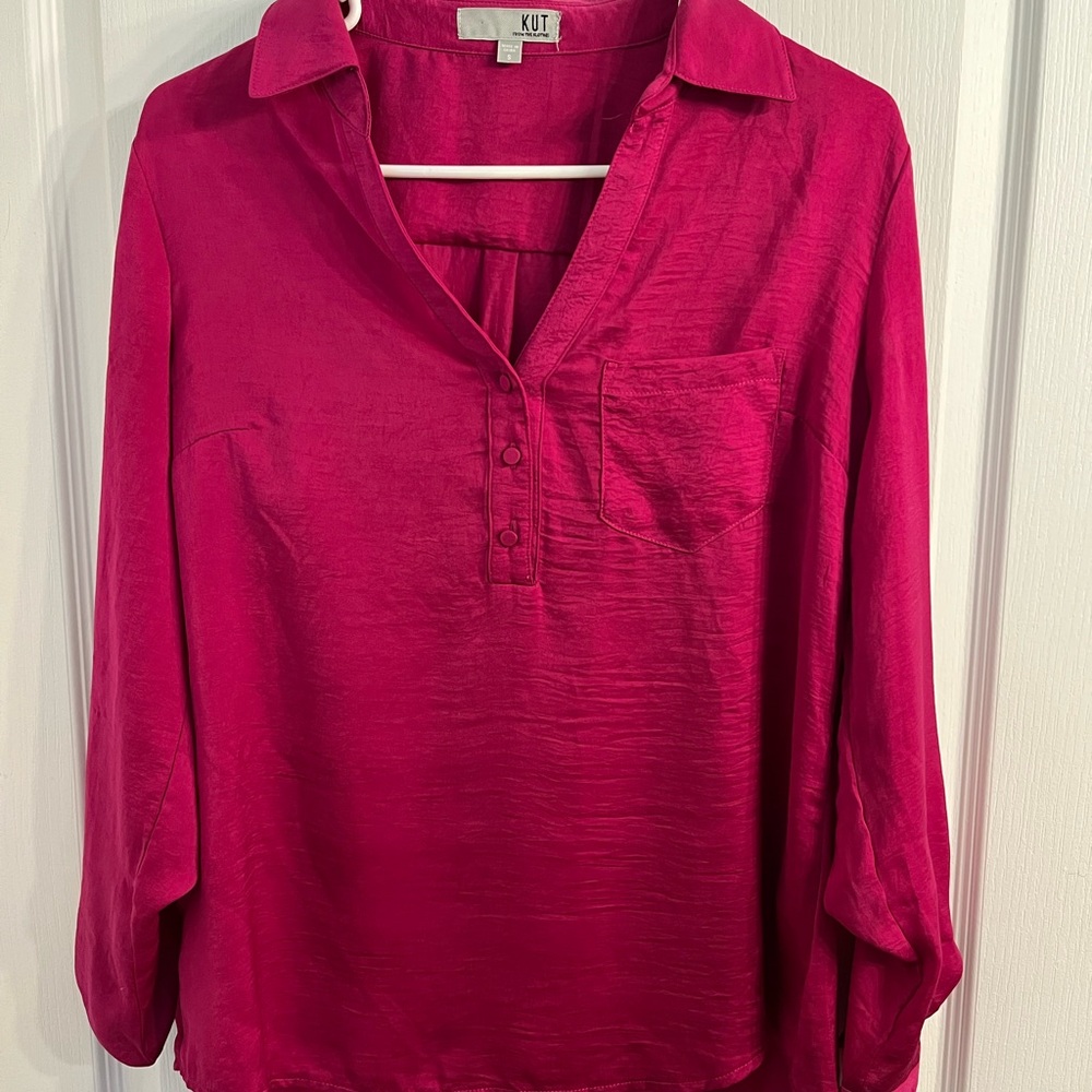 Kut from the Kloth Pink Blouse